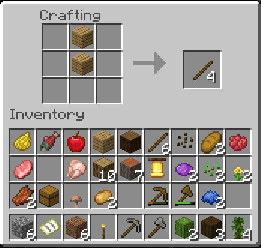 How To Make A Stick In Minecraft