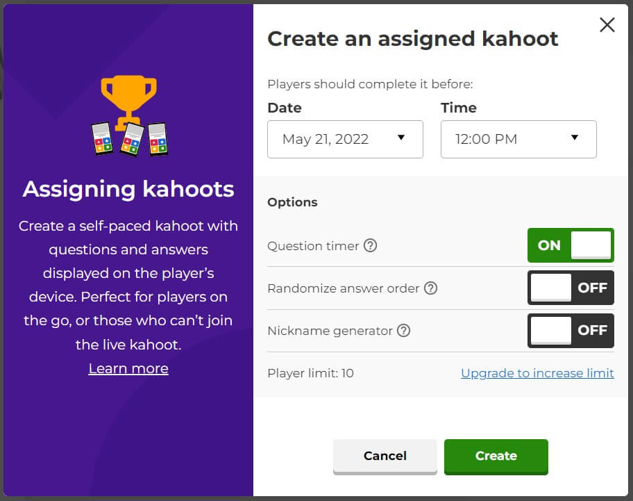 Assign Your Kahoot