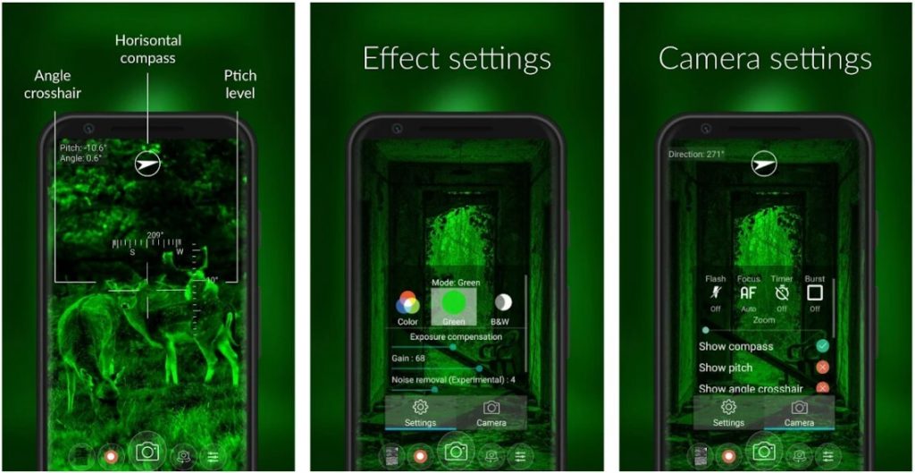 Color Night Vision Camera App Android
